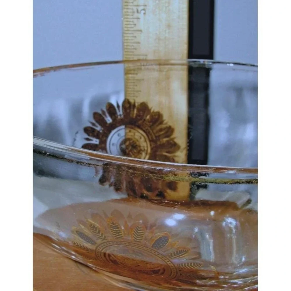 M CM Georges Briard REGALIA Atomic Shaped‎ Bowl Dish on Orig Wood Pedestal Base
